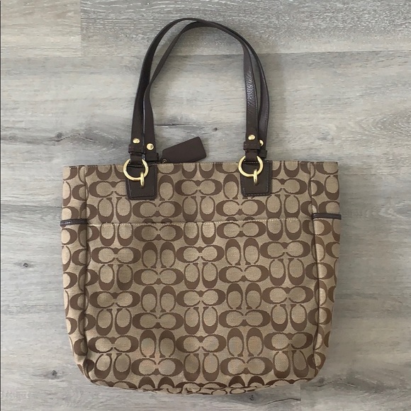 Coach Signature Tote Zip - Picture 2 of 8
